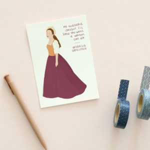 Feminist postcard - Artemisia Gentileschi