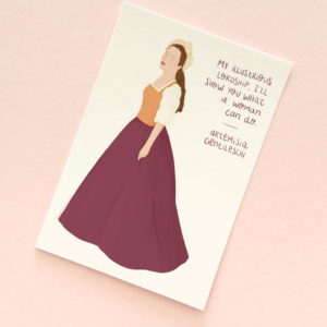 Feminist postcard - Artemisia Gentileschi