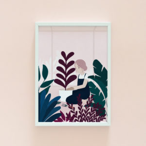 House plants print