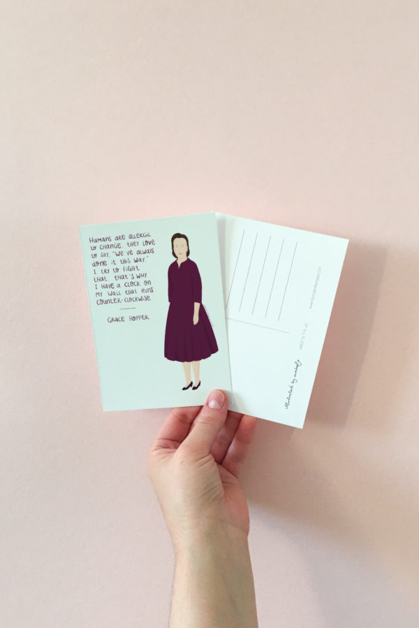 feminist postcard - Grace Hopper