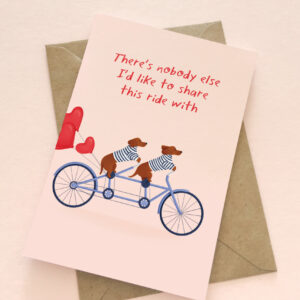 Valentines card for him, Valentines card for her, dog love card, dog valentines card