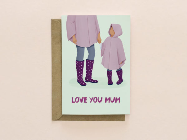 Love you mum card, mothers day card