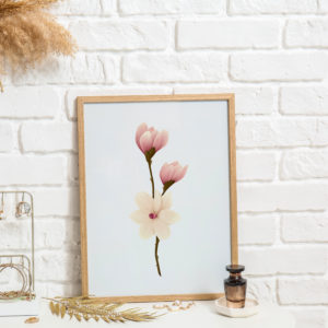 magnolia art print