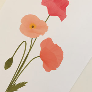 poppy art print