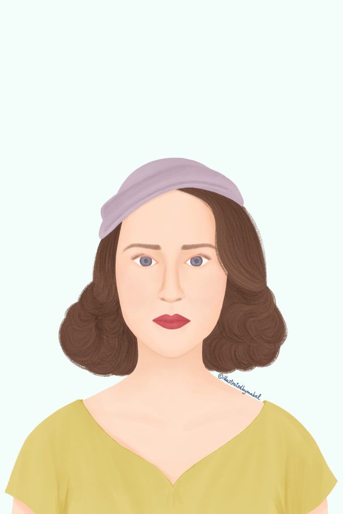 Mrs Maisel portrait illustration