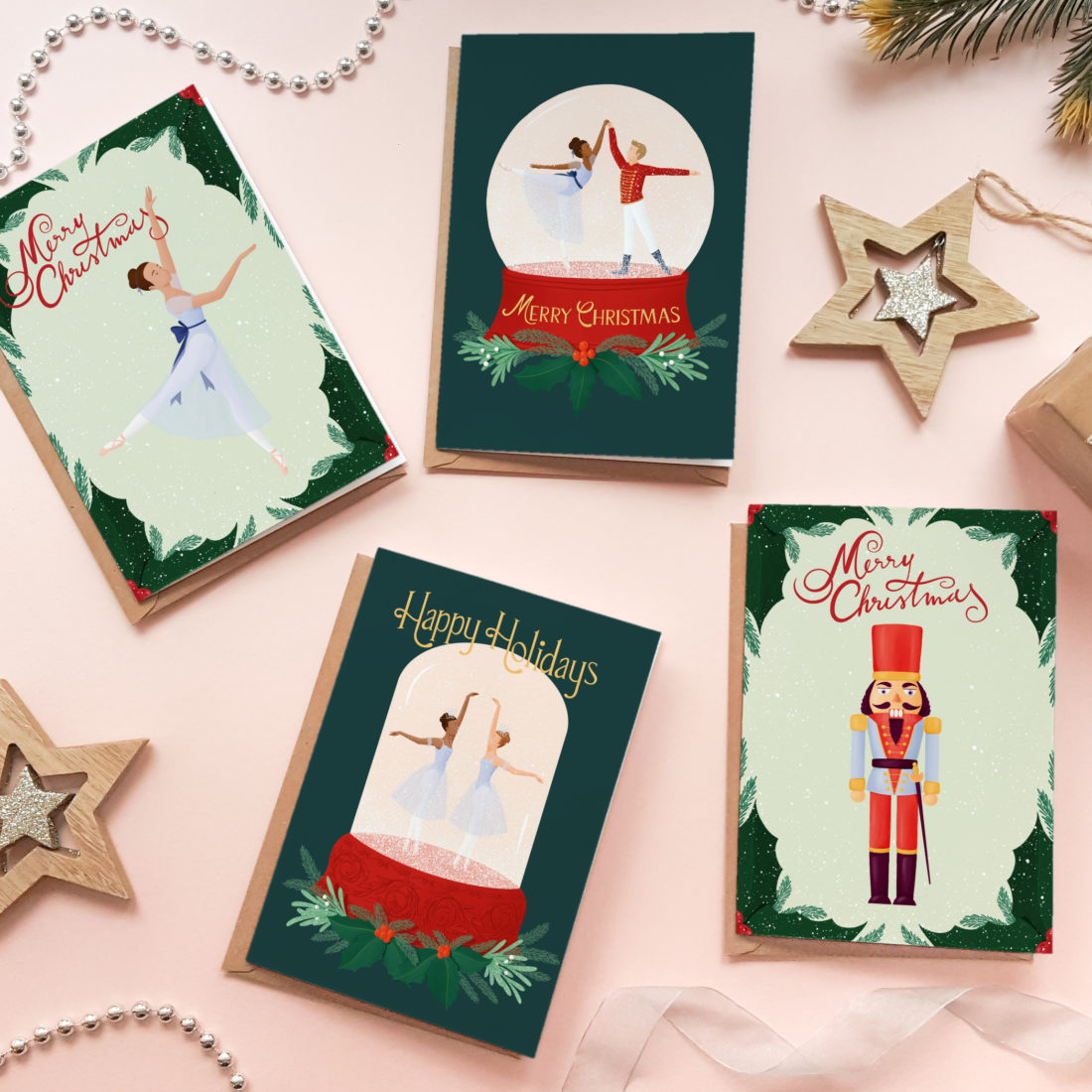 Nutcracker greeting card | Plastic free card, blank