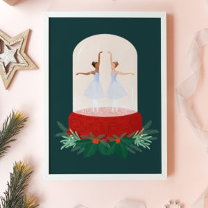 Nutcracker ballet Christmas print