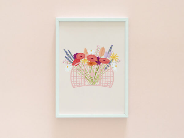 This floral bouquet print is the perfect wall art piece that will add a touch of freshness to your bedroom, office, living room or nursery!