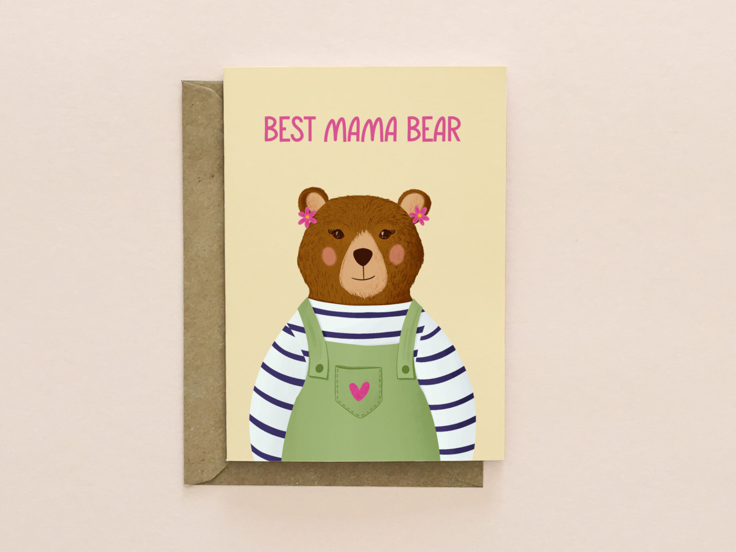 Mama bear card, Plastic free card