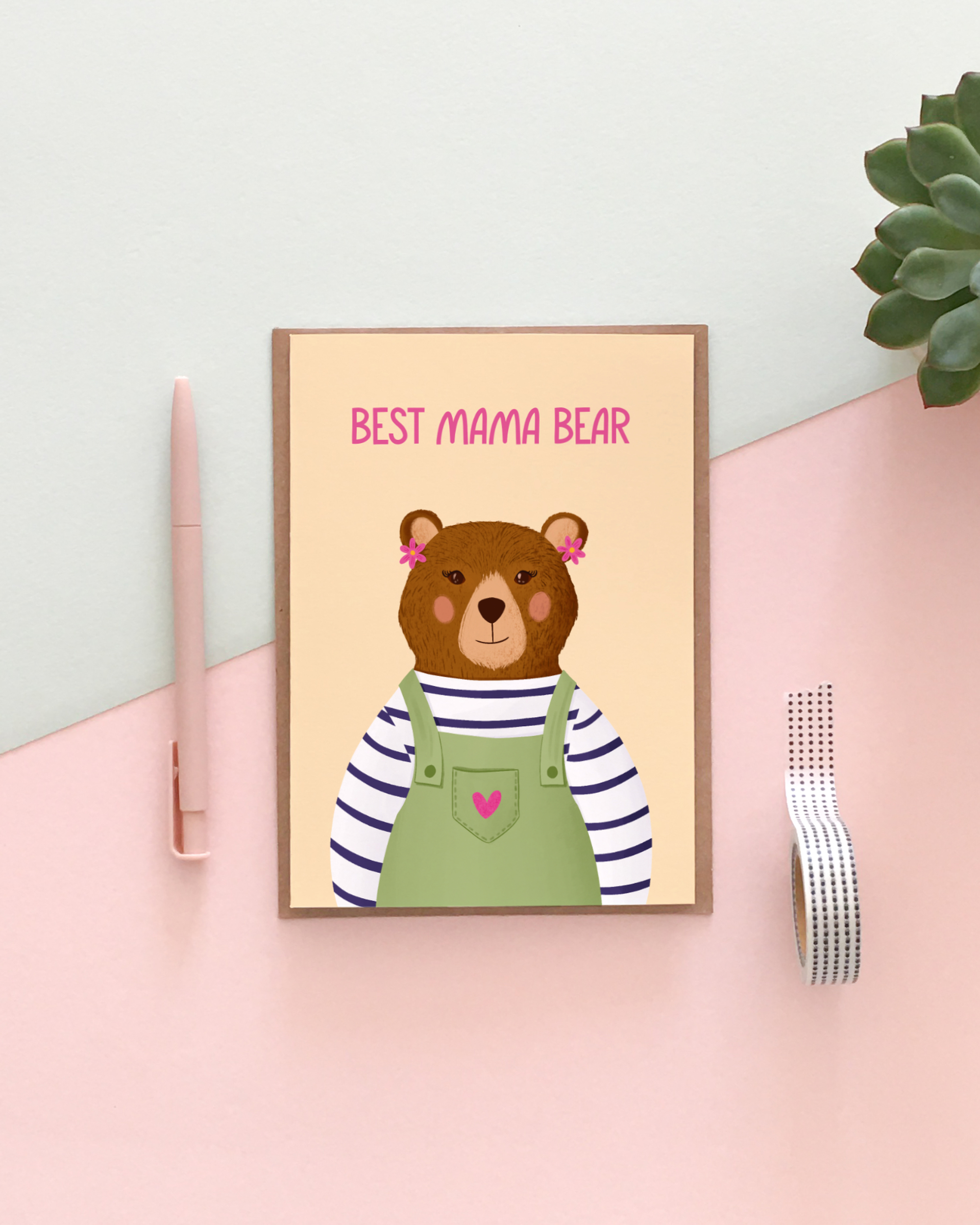 Protective Mama Bear Greeting Card