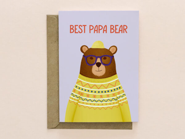 Papa bear card