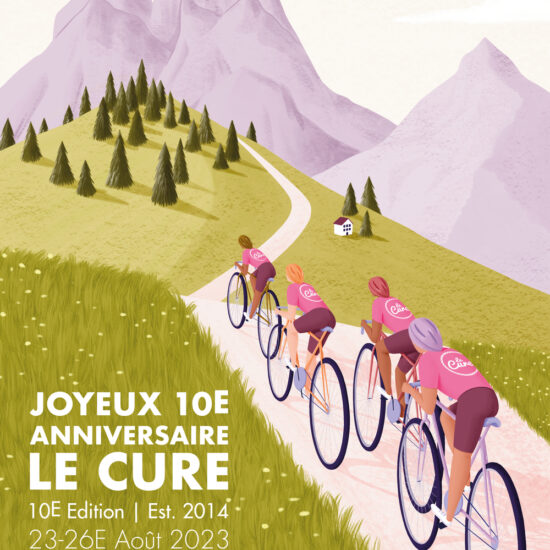 Cycling Poster Illustration by Freelance Illustrator Mabel Sorrentino_Illustrated By Mabel