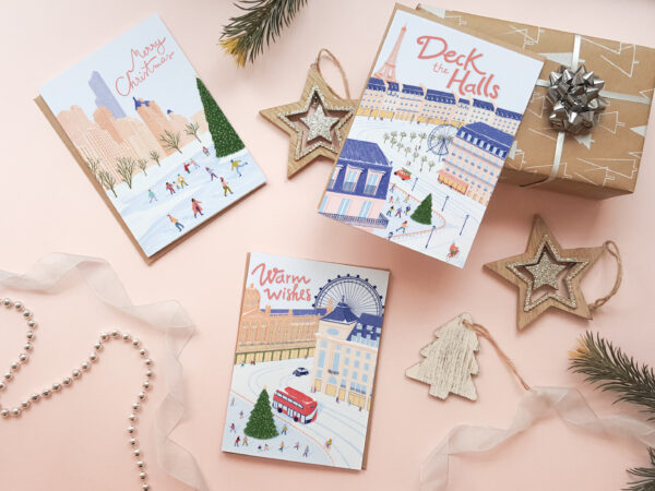 Travel Christmas card pack