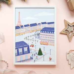 Paris Christmas print