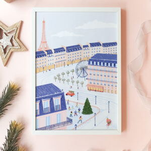 Paris Christmas Print