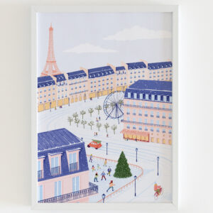Paris Christmas print