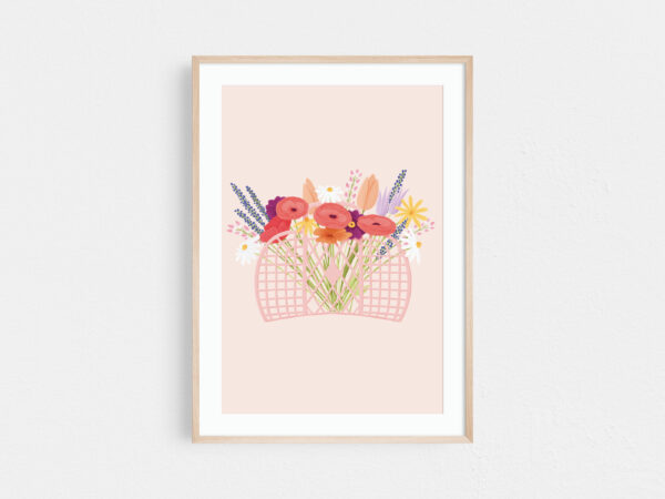 Floral bouquet print