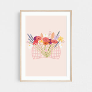 Floral bouquet print