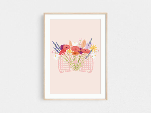 Floral bouquet print