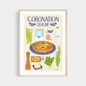 Coronation quiche recipe print