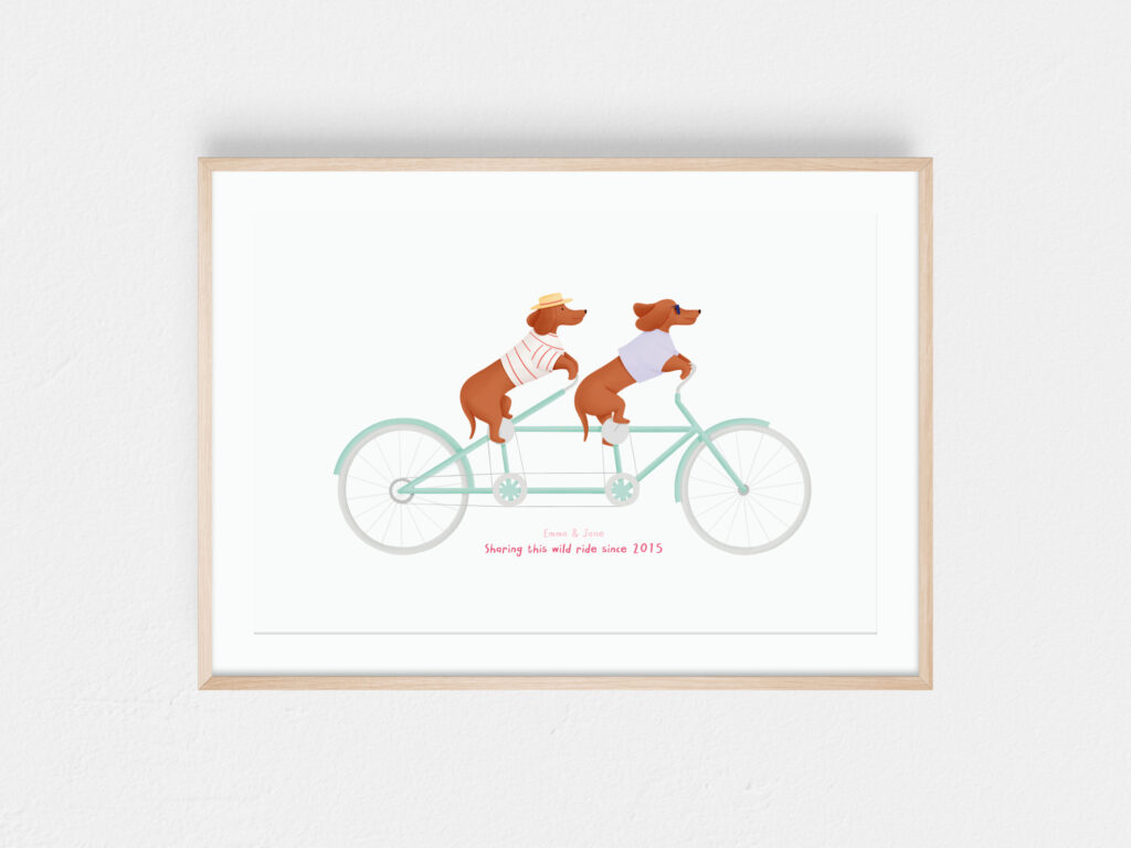 Dog family portrait