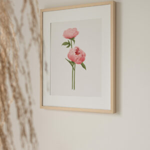 Peony art print