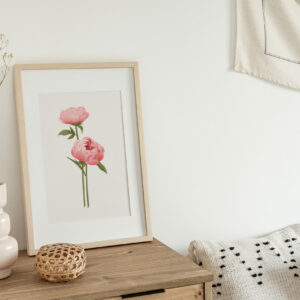 Peony art print