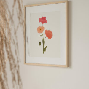 Poppy art print