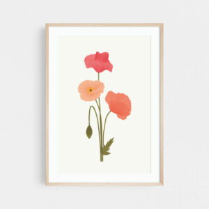 Poppy art print