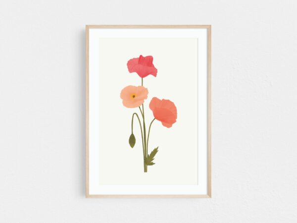 Poppy art print