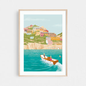 Amalfi coast art print