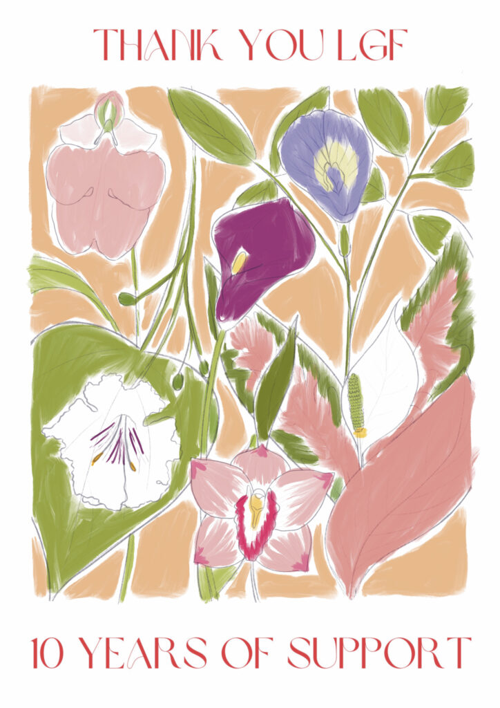 Flower Poster Illustration_Coloured sketch