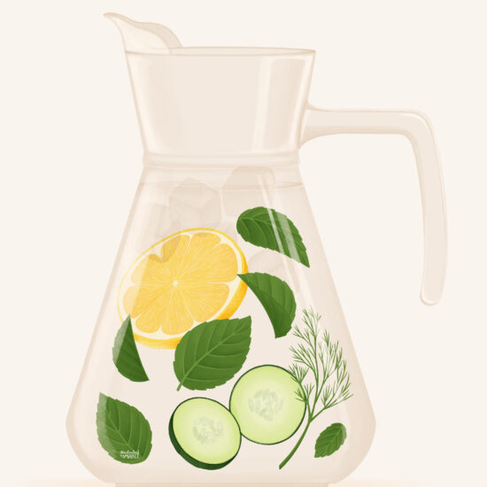 Lemonade Jug Illustration