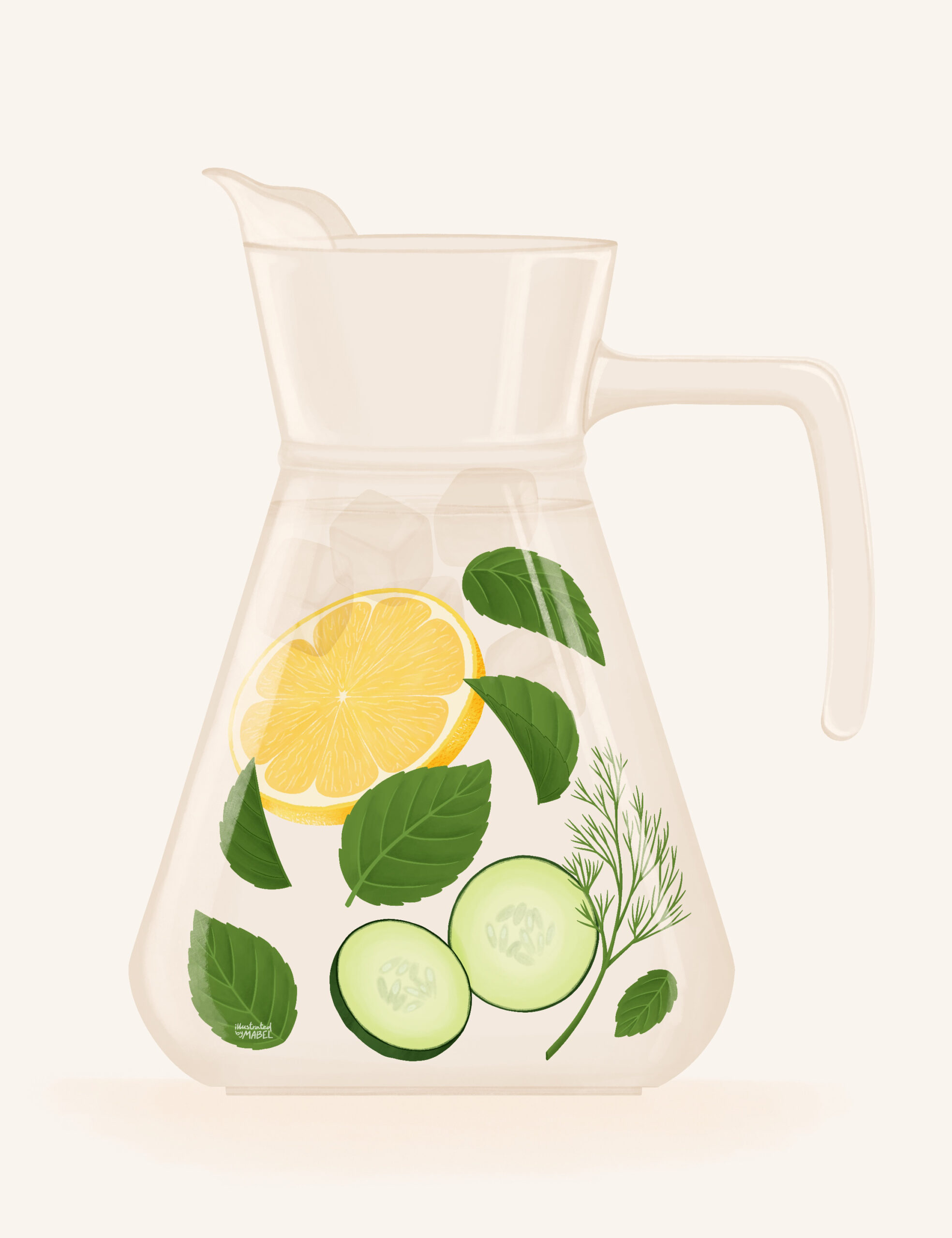 Lemonade Jug Illustration