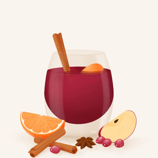 Mulled Wine Drink Illustration