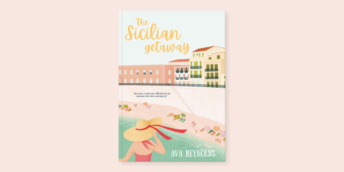 The Sicilian getaway Romance Book Cover by freelance illustrator Mabel Sorrentino_Illustrated By Mabel