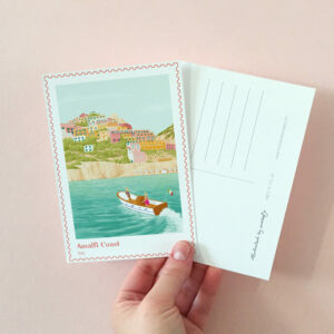 amalfi coast postcard