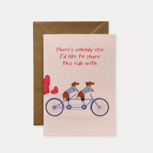 Valentines card for him, Valentines card for her, dog love card, dog valentines card