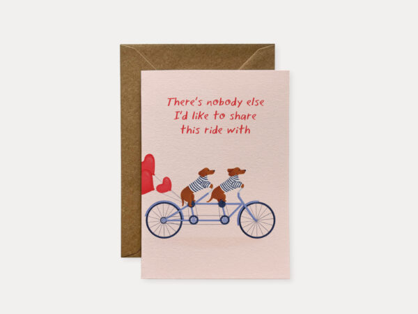 Valentines card for him, Valentines card for her, dog love card, dog valentines card