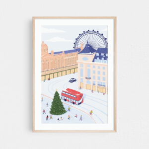 London Christmas print