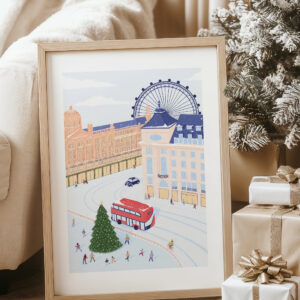 London Christmas print