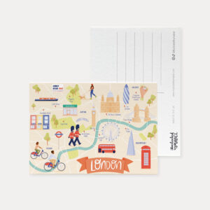 London map postcard