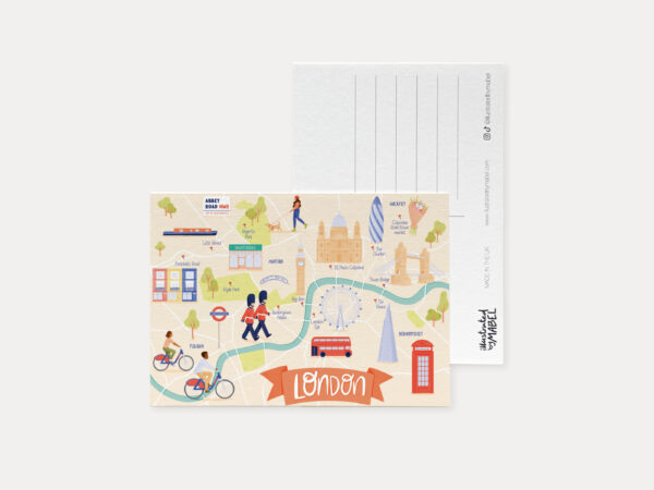 London map postcard