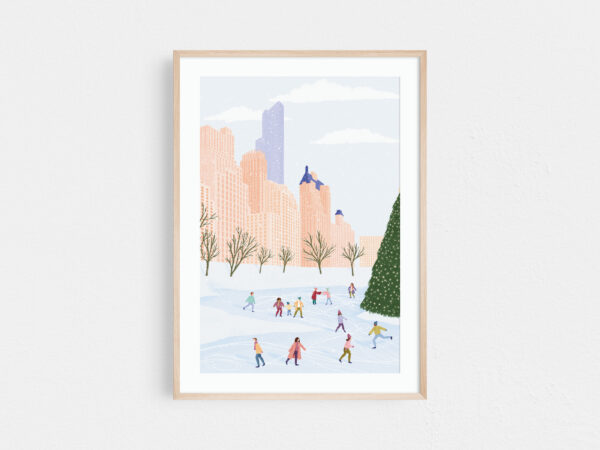 New York Christmas print