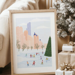 New York Christmas print