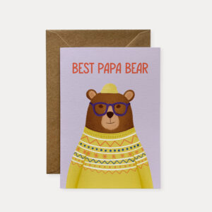 Papa bear card