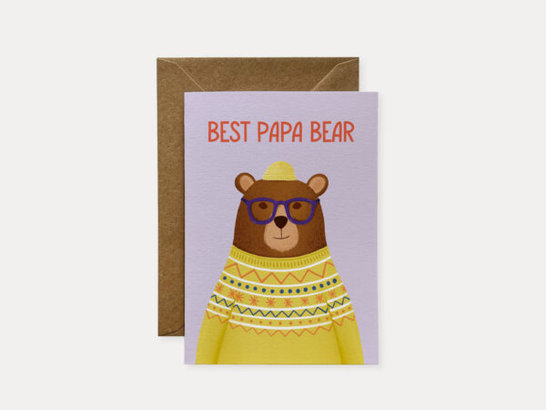 Papa bear card