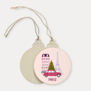 Paris Christmas ornament