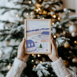 Paris Christmas print