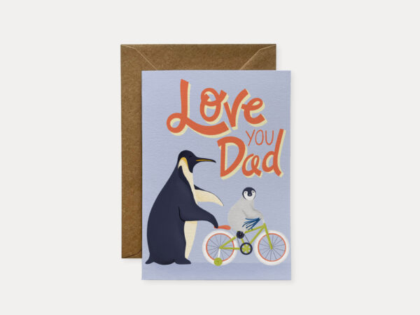 Penguin Dad card